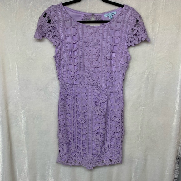 She + Sky Light Purple Dress - Picture 1 of 12